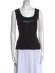 St. John Scoop Neck Sleeveless Top