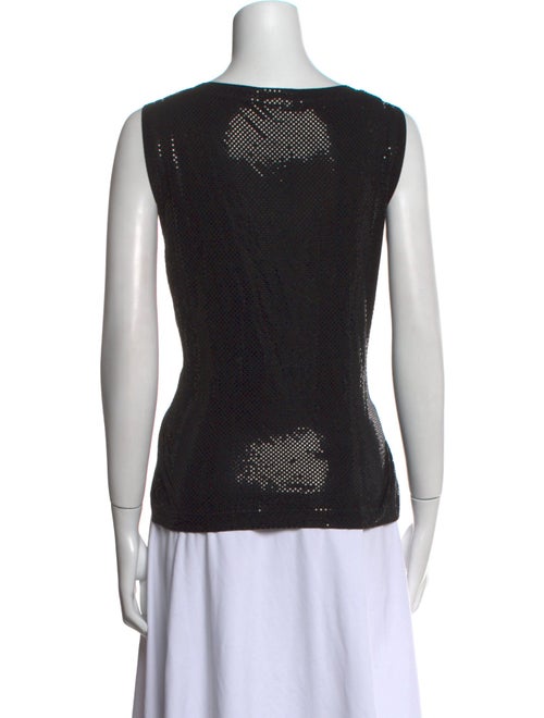 St. John Scoop Neck Sleeveless Top