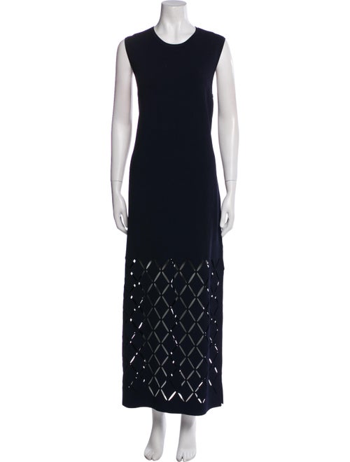 St. John Lace Pattern Cutout Accent Dress Set