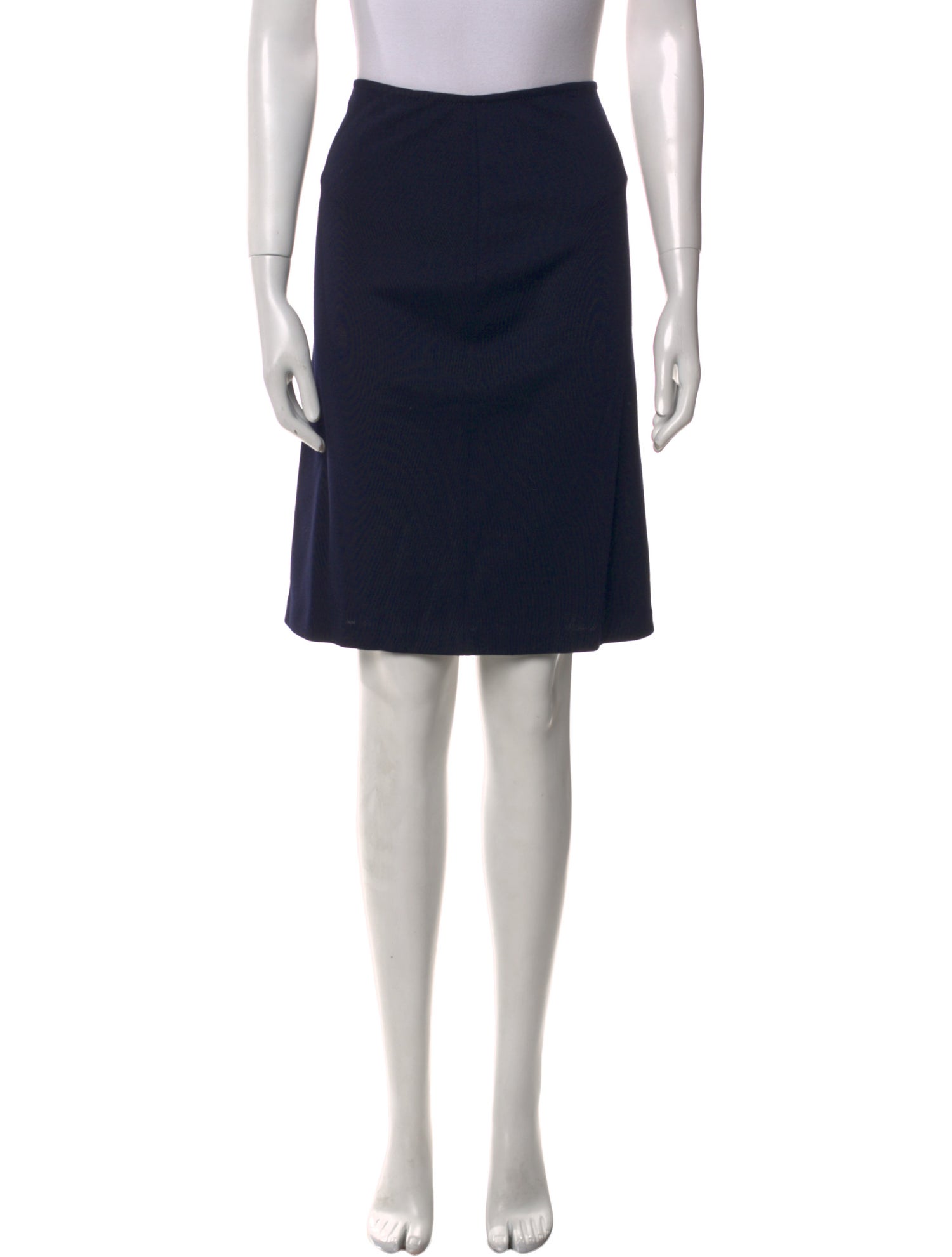 St. John Cutout Accent Knee-Length Skirt