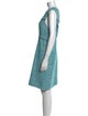 St. John Tweed Pattern Knee-Length Dress