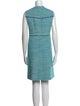 St. John Tweed Pattern Knee-Length Dress