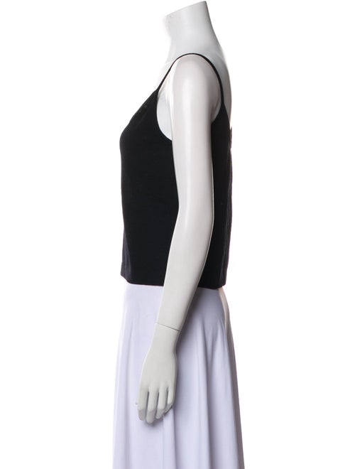St. John V-Neck Sleeveless Crop Top