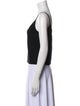St. John V-Neck Sleeveless Crop Top