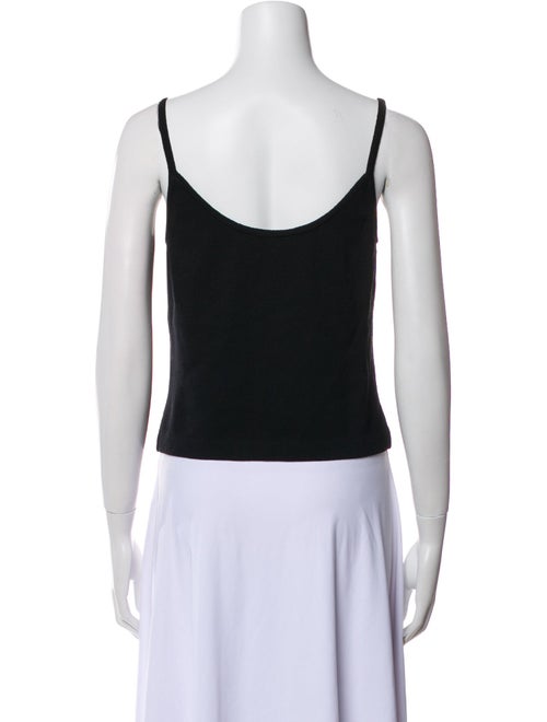 St. John V-Neck Sleeveless Crop Top