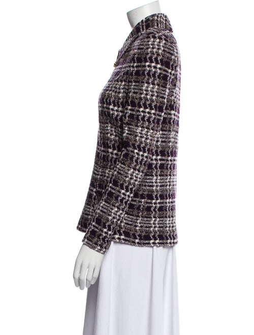 St. John Collection Plaid Print Jacket