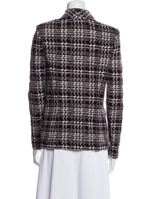 St. John Collection Plaid Print Jacket