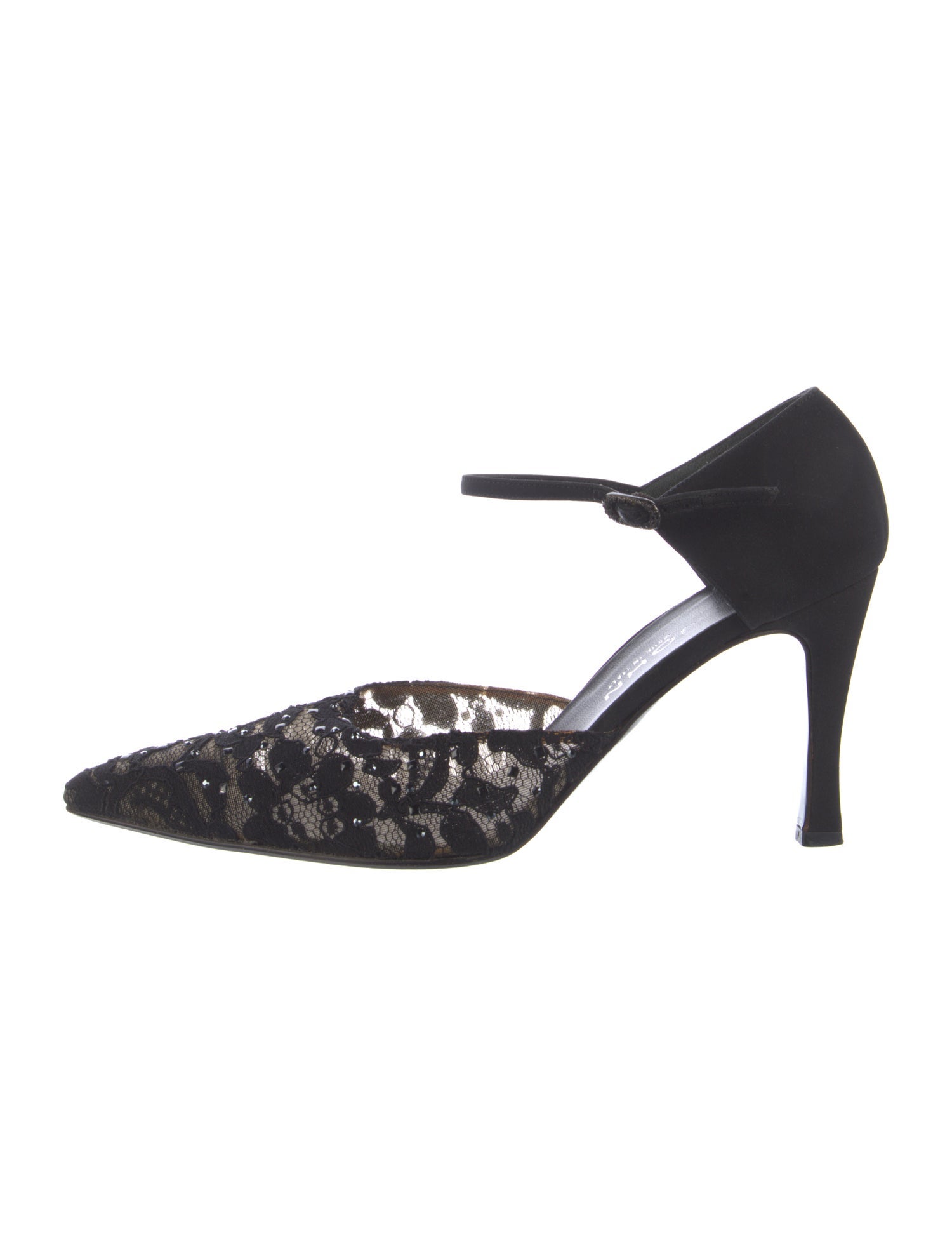 St. John Lace Lace Pattern D'Orsay Pumps