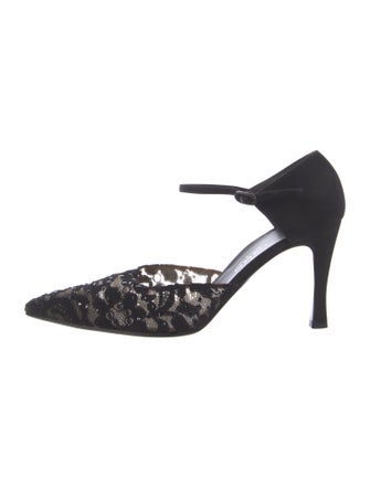 St. John Lace Lace Pattern D'Orsay Pumps