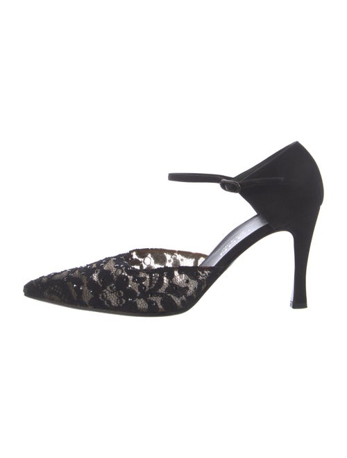 St. John Lace Lace Pattern D'Orsay Pumps