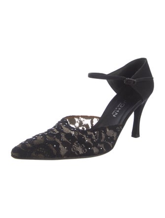 St. John Lace Lace Pattern D'Orsay Pumps