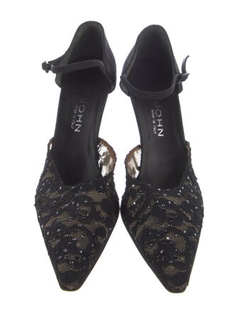 St. John Lace Lace Pattern D'Orsay Pumps