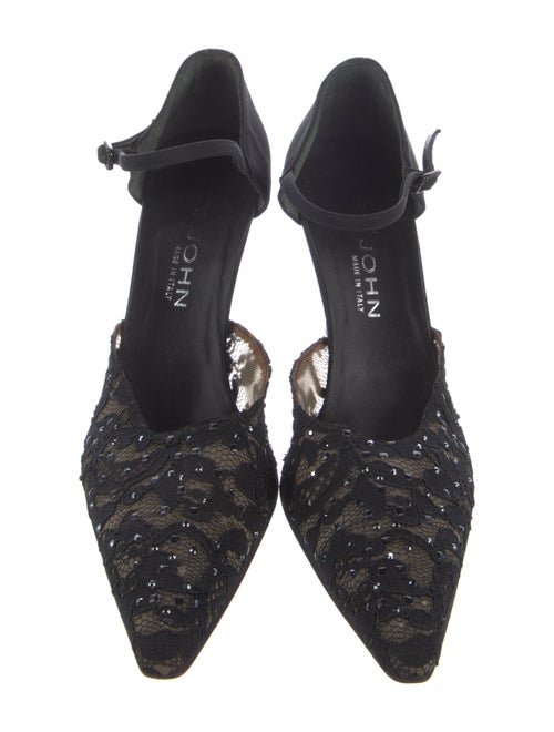 St. John Lace Lace Pattern D'Orsay Pumps