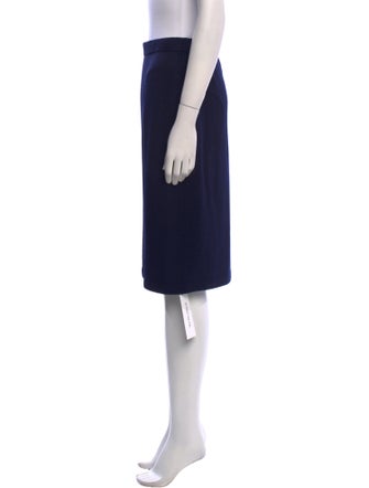 St. John Wool Knee-Length Skirt