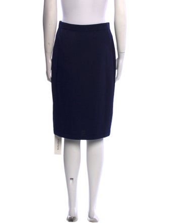 St. John Wool Knee-Length Skirt
