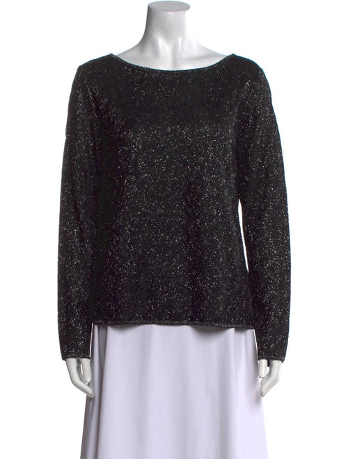 St. John Printed Bateau Neckline Blouse