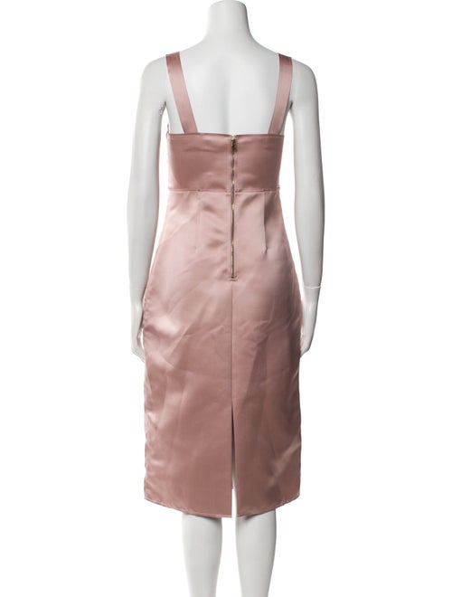 St. John Square Neckline Knee-Length Dress