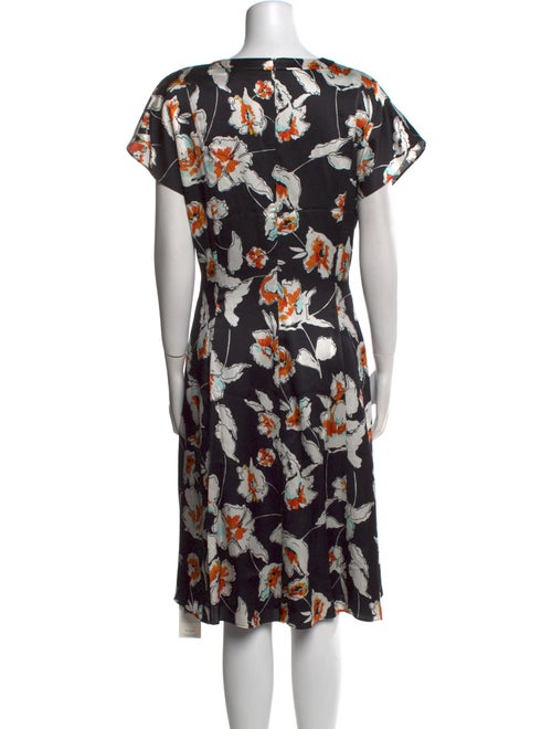 St. John Silk Midi Length Dress