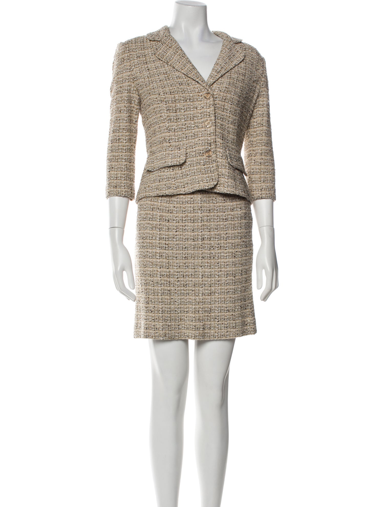 St. John Glitter Accents Skirt Set