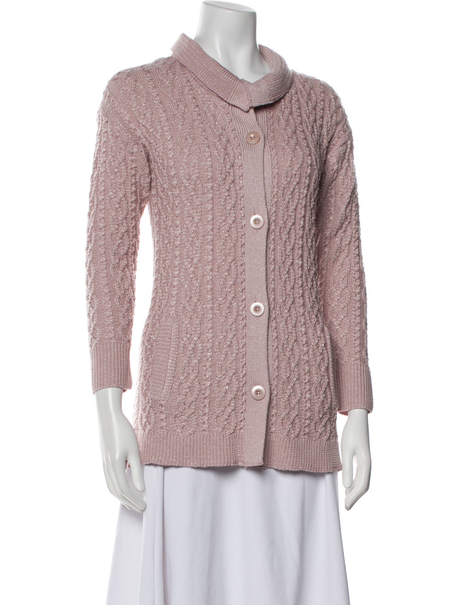 St. John Wool Cowl Neck Sweater