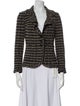 St. John Wool Striped Evening Jacket