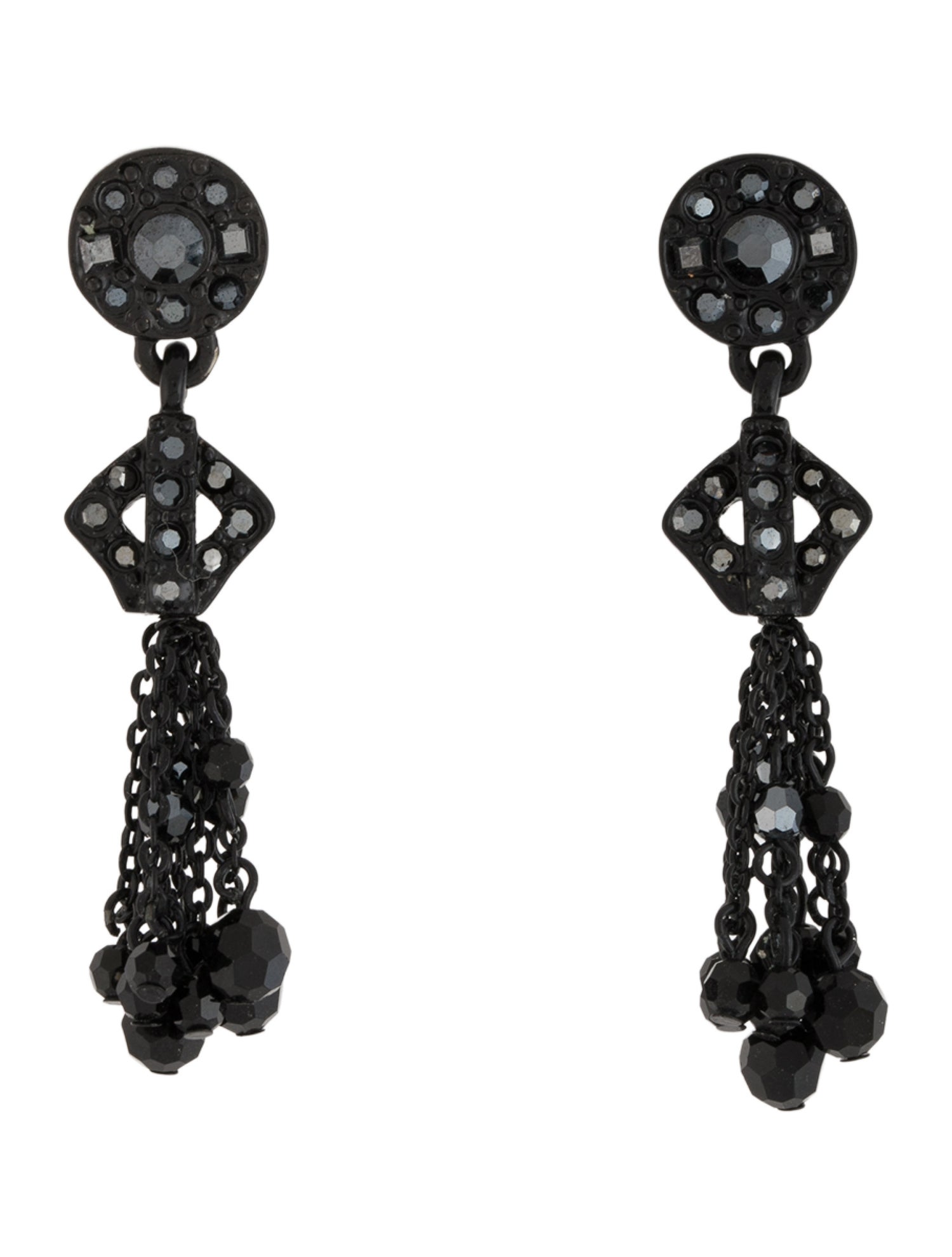 St. John Crystal Drop Earrings