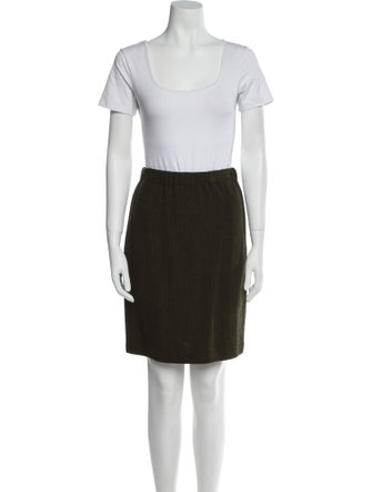 St. John Wool Crystal Embellishments Skirt Set