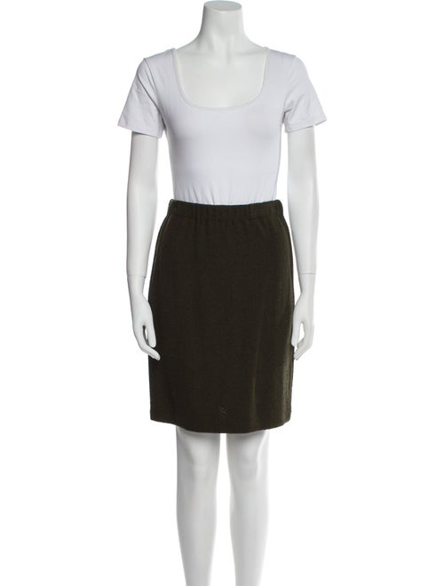 St. John Wool Crystal Embellishments Skirt Set