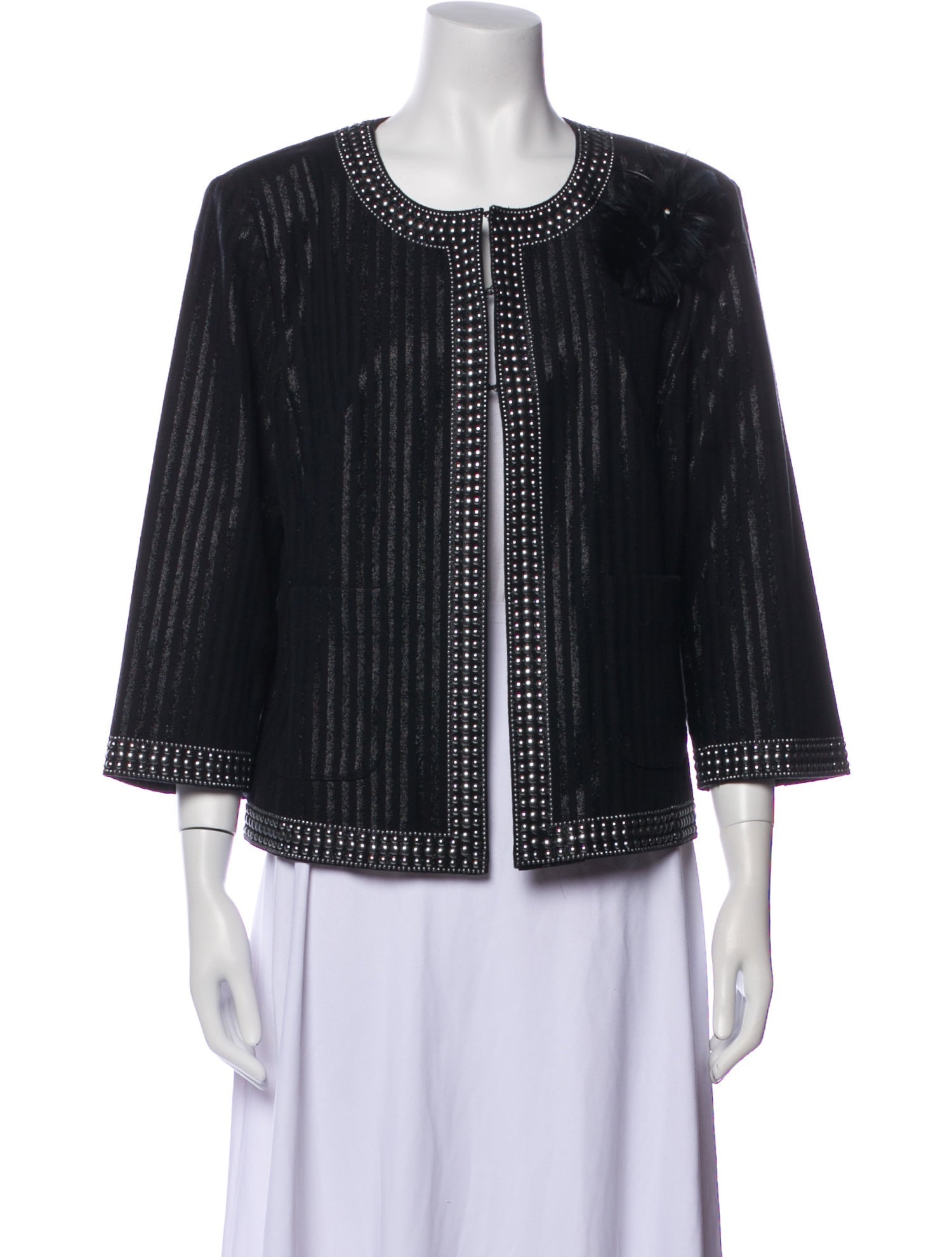 St. John Tweed Pattern Evening Jacket