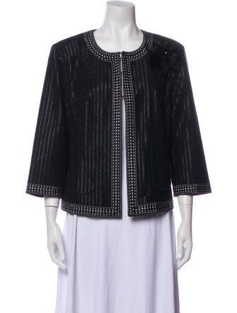 St. John Tweed Pattern Evening Jacket