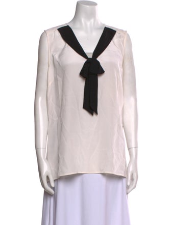 St. John Silk V-Neck Tunic