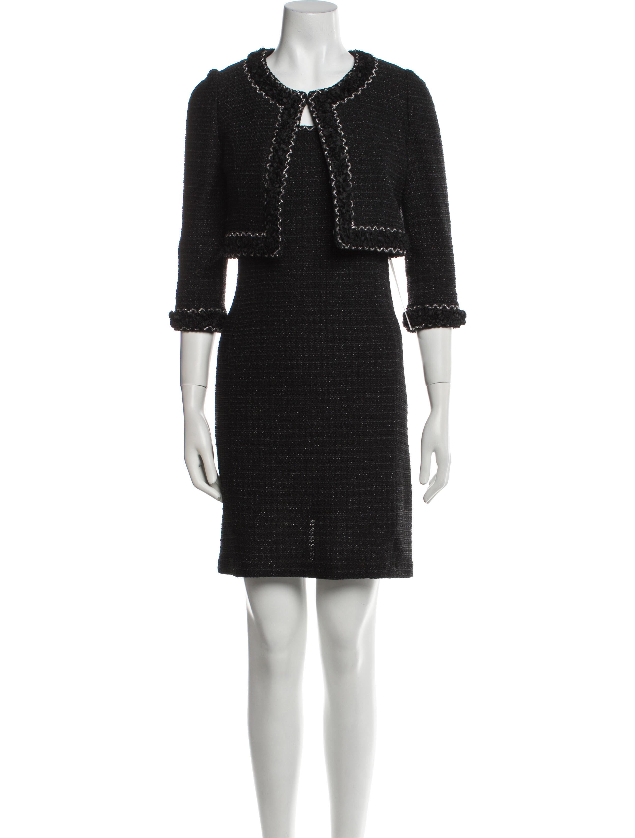 St. John Couture Glitter Accents Dress Set