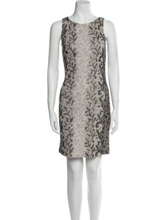 St. John Printed Glitter Accents Dress Set