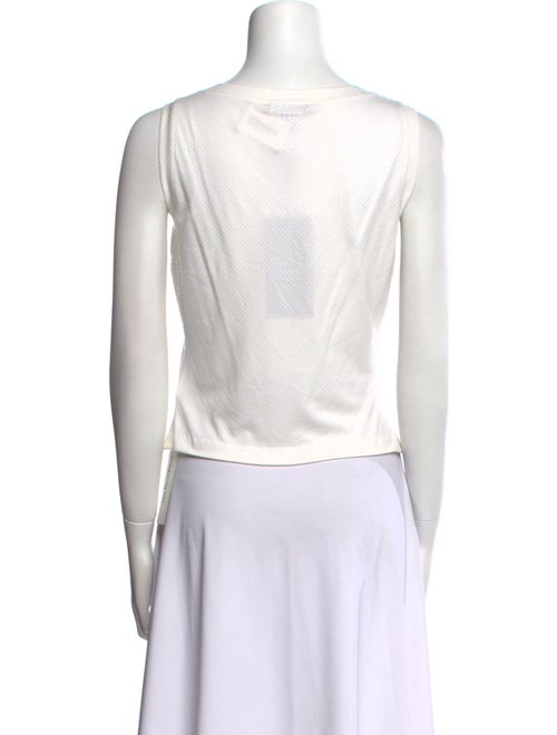 St. John Scoop Neck Sleeveless Top