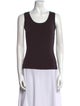 St. John Scoop Neck Sleeveless Top