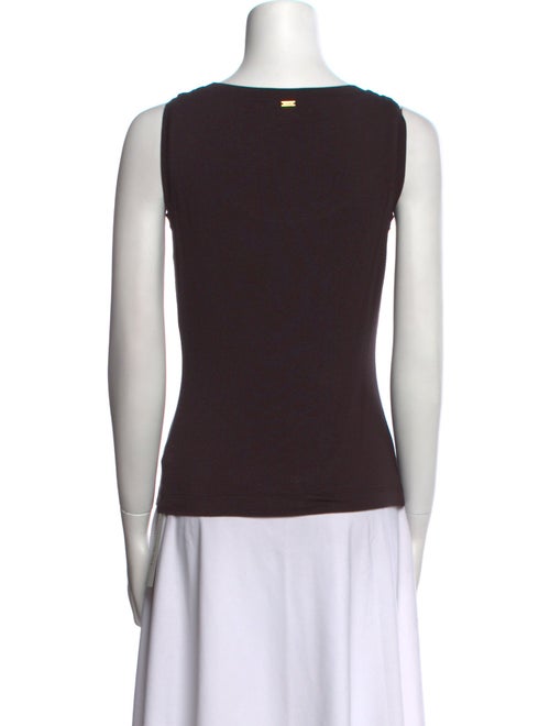 St. John Scoop Neck Sleeveless Top