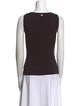 St. John Scoop Neck Sleeveless Top