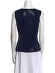 St. John Scoop Neck Sleeveless Top