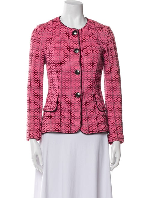St. John Wool Tweed Pattern Jacket