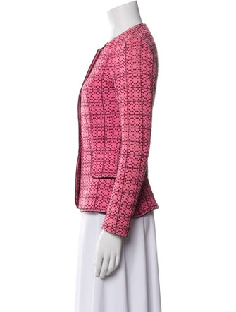 St. John Wool Tweed Pattern Jacket