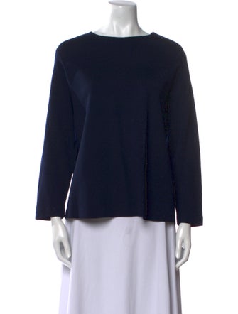 St. John Wool Bateau Neckline Top