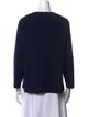 St. John Wool Bateau Neckline Top