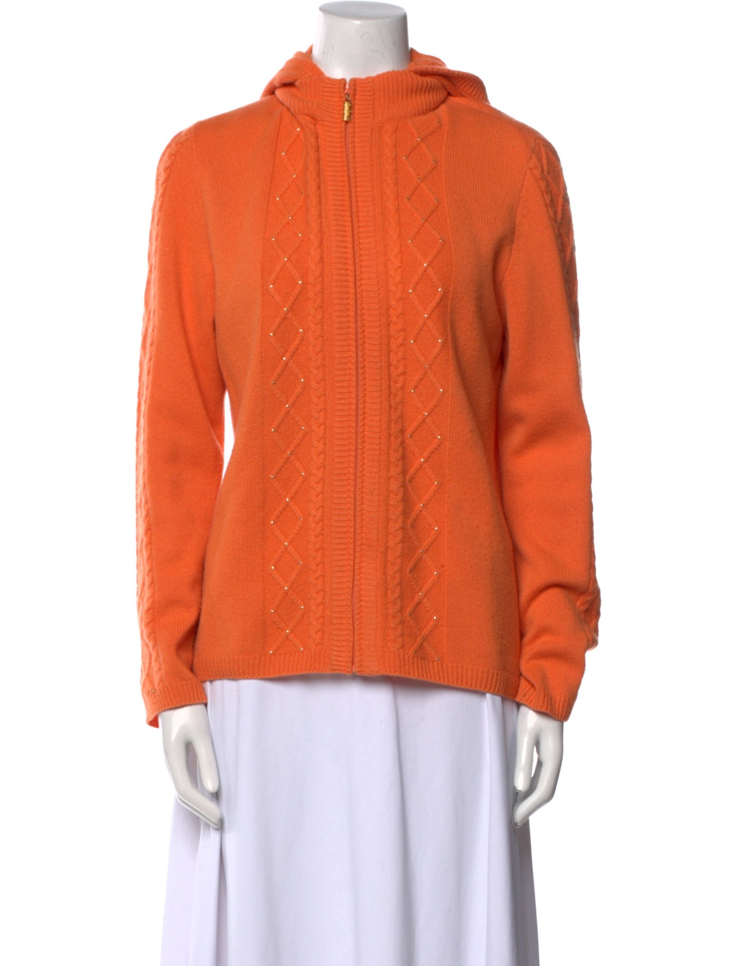 St. John Cashmere Mock Neck Sweater