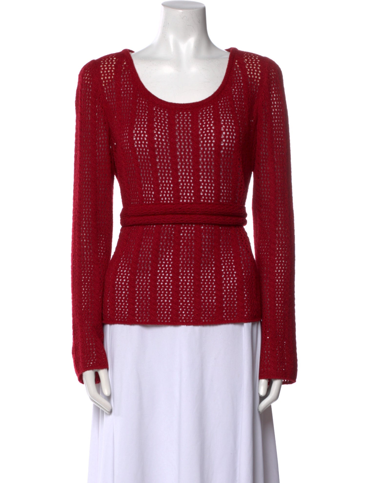 St. John Scoop Neck Sweater