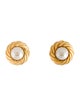 St. John Faux Pearl Clip-On Earrings