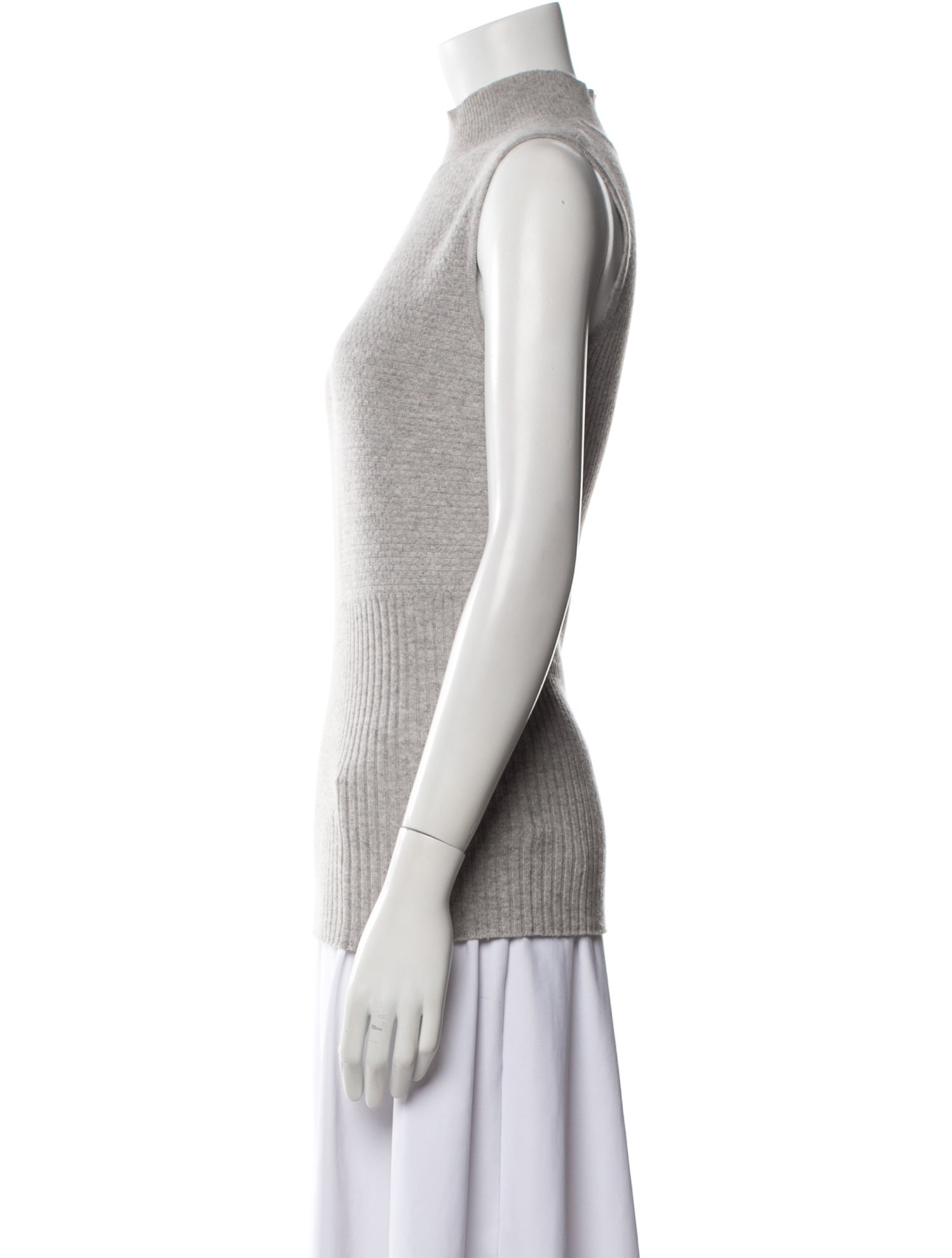 St. John Cashmere Mock Neck Top