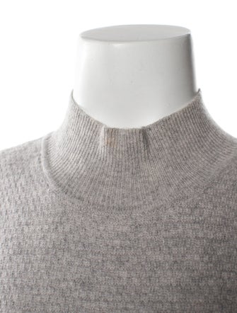 St. John Cashmere Mock Neck Top