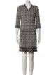 St. John Wool Printed Dress Set