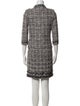 St. John Wool Printed Dress Set