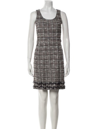 St. John Wool Printed Dress Set